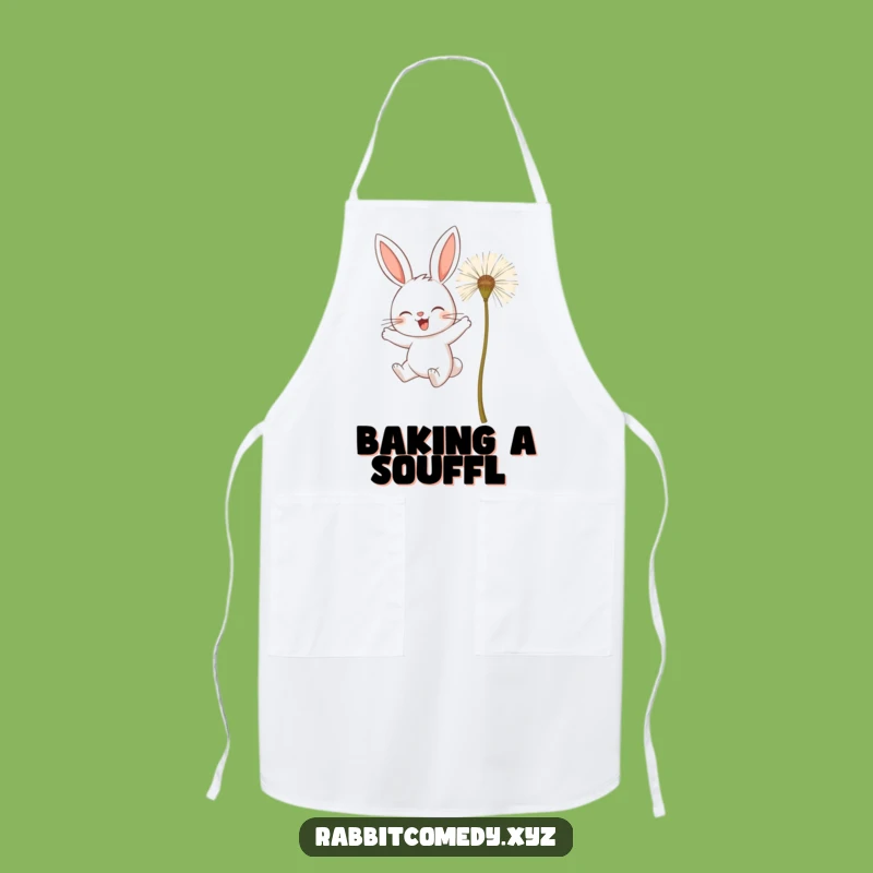 Funny Determined Rabbit Apron - Culinary Flights of Fancy - Chef's Gift