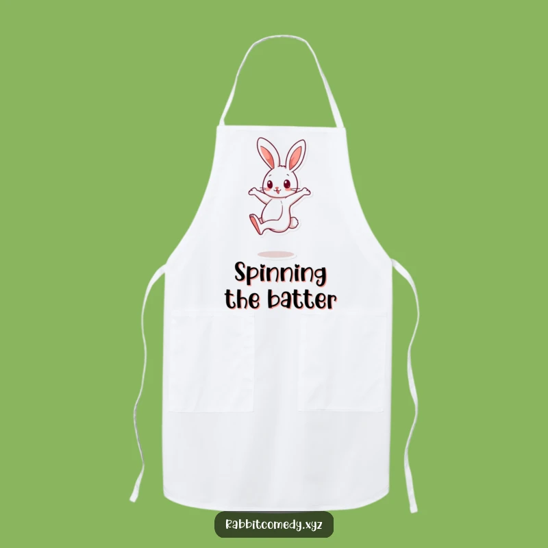 Funny Spinning Rabbit Apron: Cook with Lively Energy