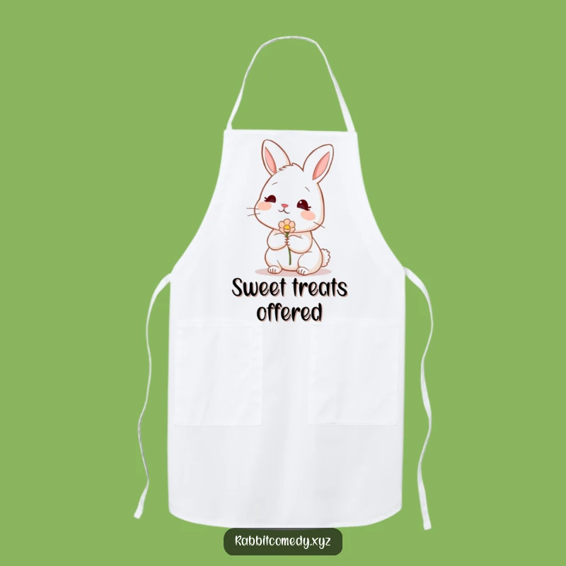 Funny Shy Rabbit Apron: Bake with Love, The Perfect Funny Gift!