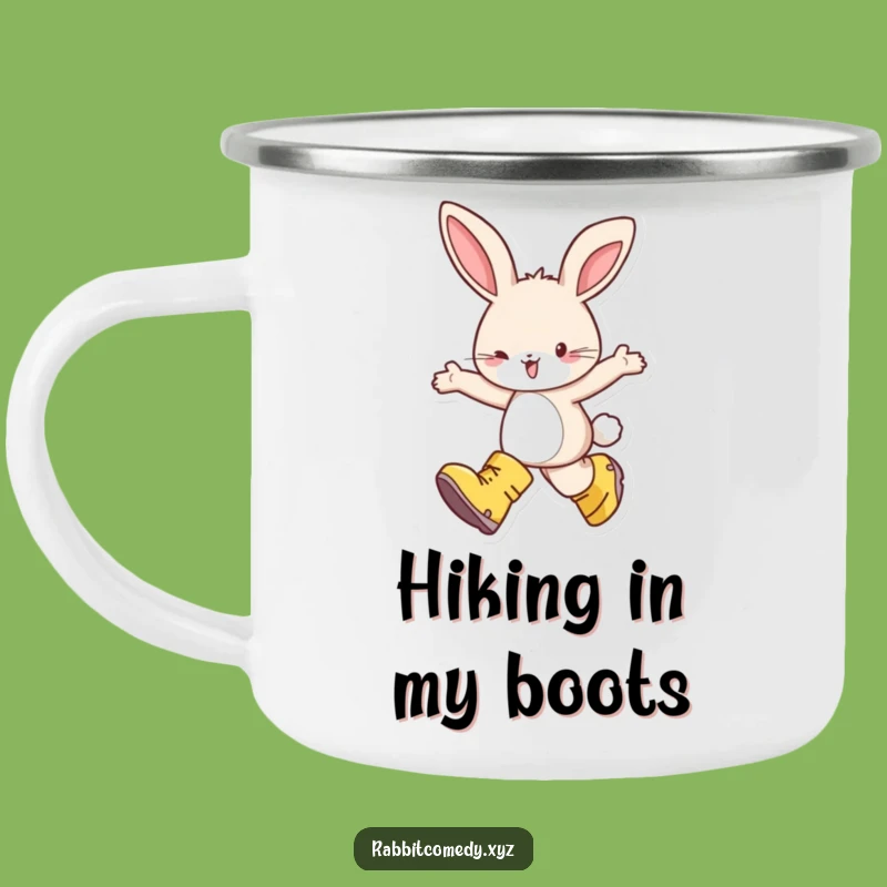 Funny Rabbit Big Boots Camping Mug - Delightful Skipper Gift