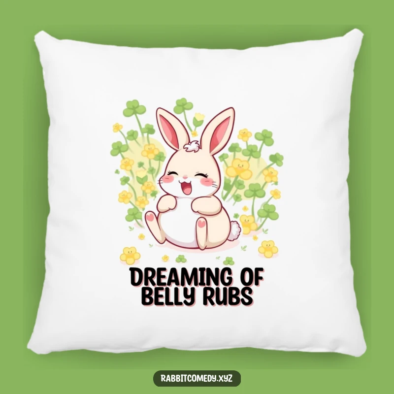Funny Giggling Rabbit Pillow: Cozy Joy, Playful Happiness Comfort Gift