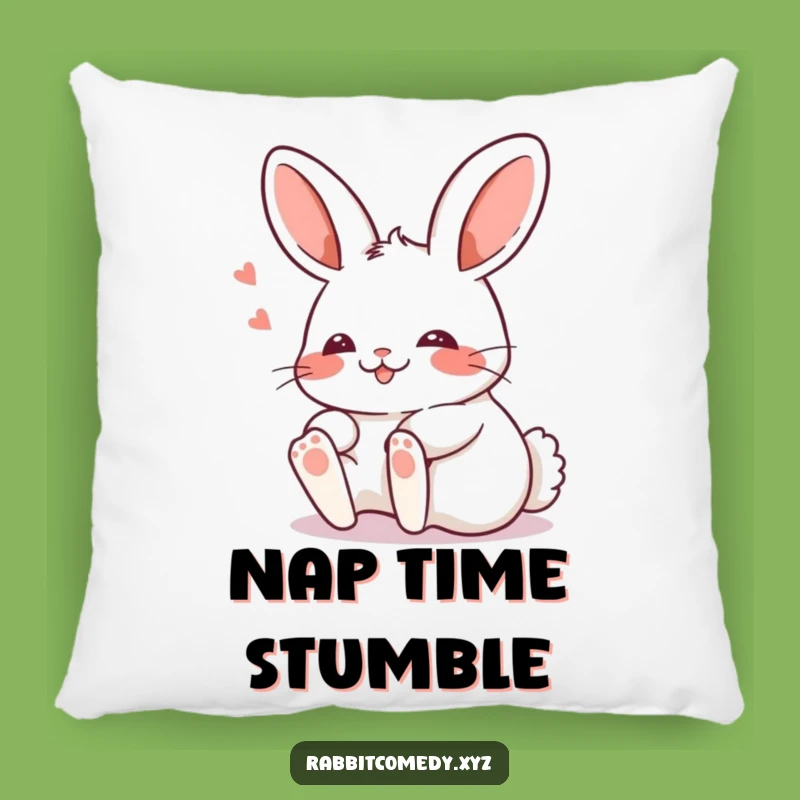 Funny Kawaii Rabbit Tripping Pillow: Cozy Comfort with a Comical Fall