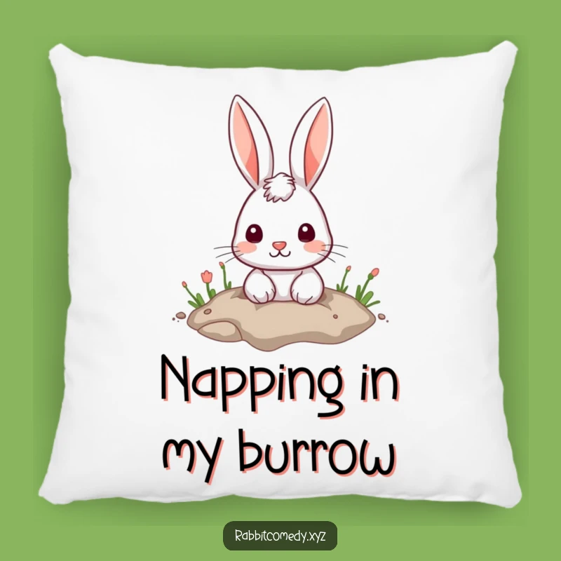 Funny Cute Rabbit Hole Pillow: Soft Character Accent Funny Gift