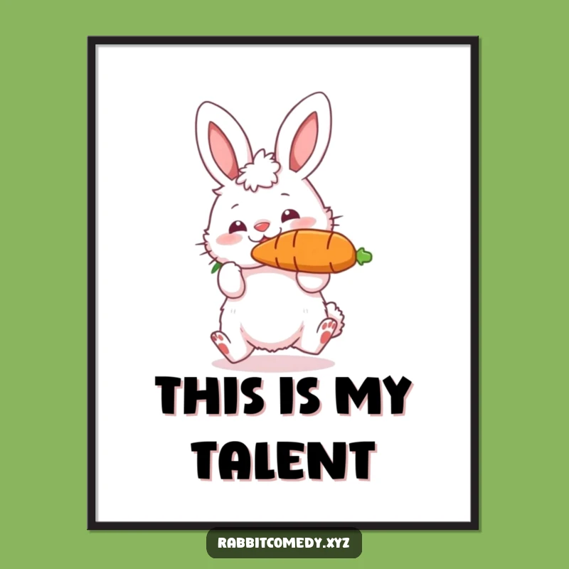 Funny Rabbit Carrot Digital Art: Hilarious Bouncing Artwork for Instant Joy