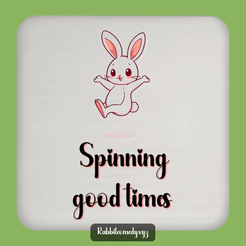 Funny Spinning Rabbit Coasters: Protect Surfaces with Fun Motion