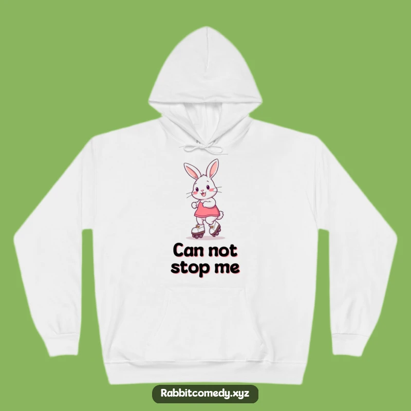 Funny Roller Skate Rabbit Hoodie: Cozy Comfort for the Playful Spirit