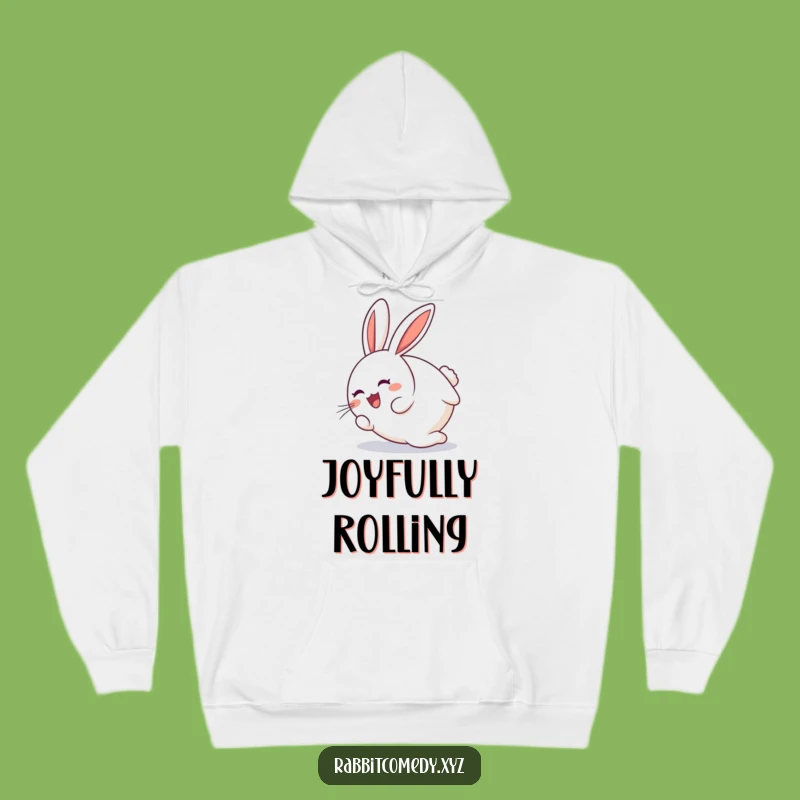 Funny Tumbling Rabbit Hoodie: Cozy Up with This Delightful Design
