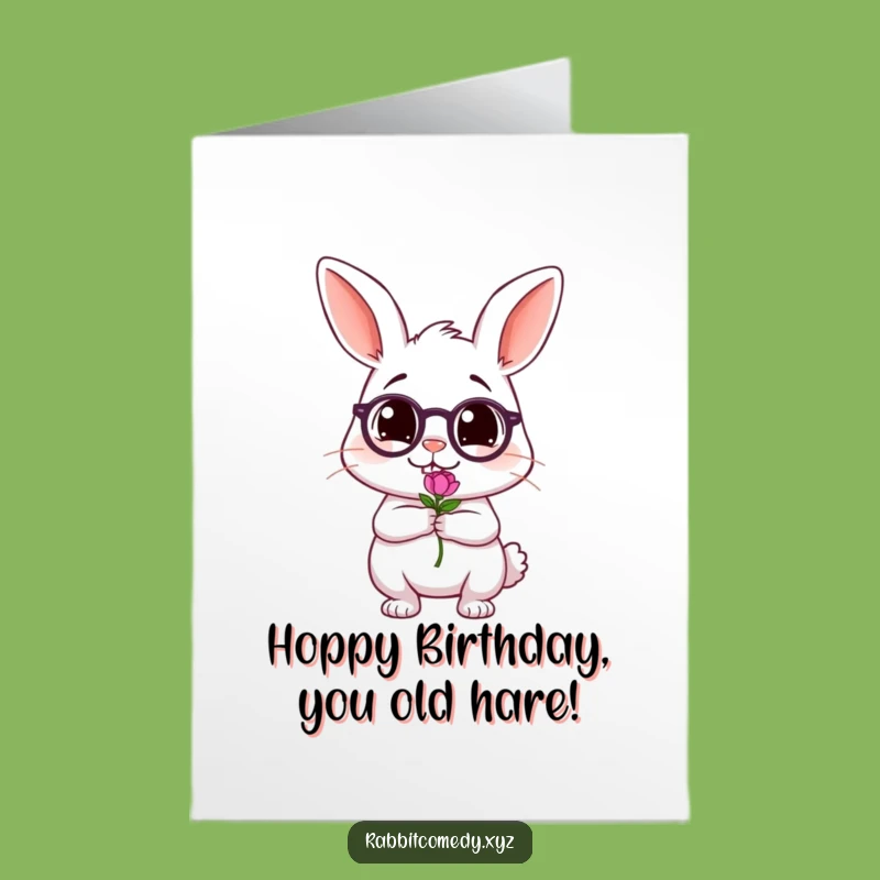 Free Printable Birthday Card: Tipsy Rabbit Surprise, Your Funny Downloadable Gift!