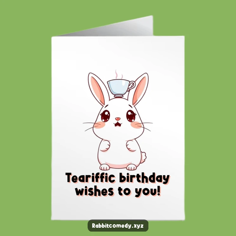 Free Printable Surprise Rabbit Birthday Card - Funny Downloadable Gift for Laughs
