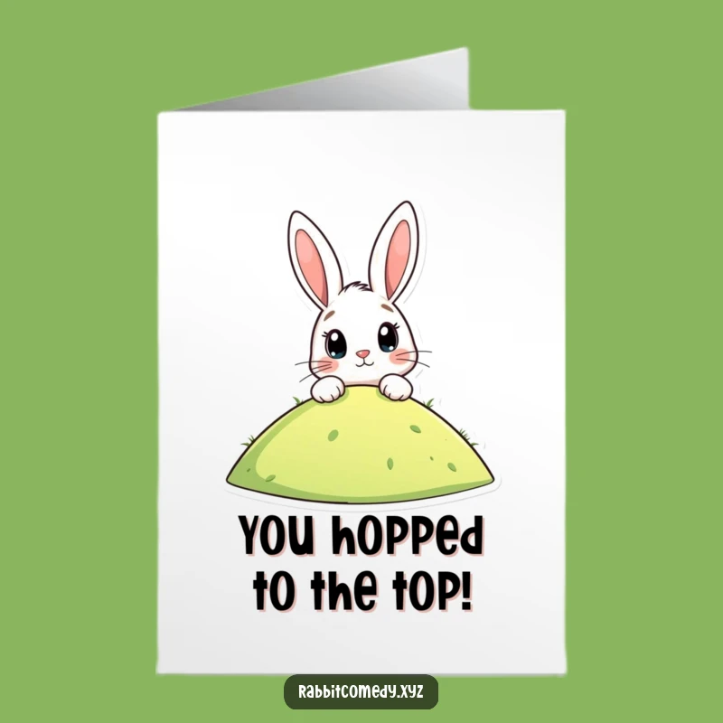 Free Printable Surprise Card: Rabbit's Anticipation Downloadable for Big News