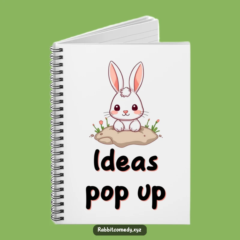 Funny Cute Rabbit Hole Notebook: Lined Character Journal Funny Gift