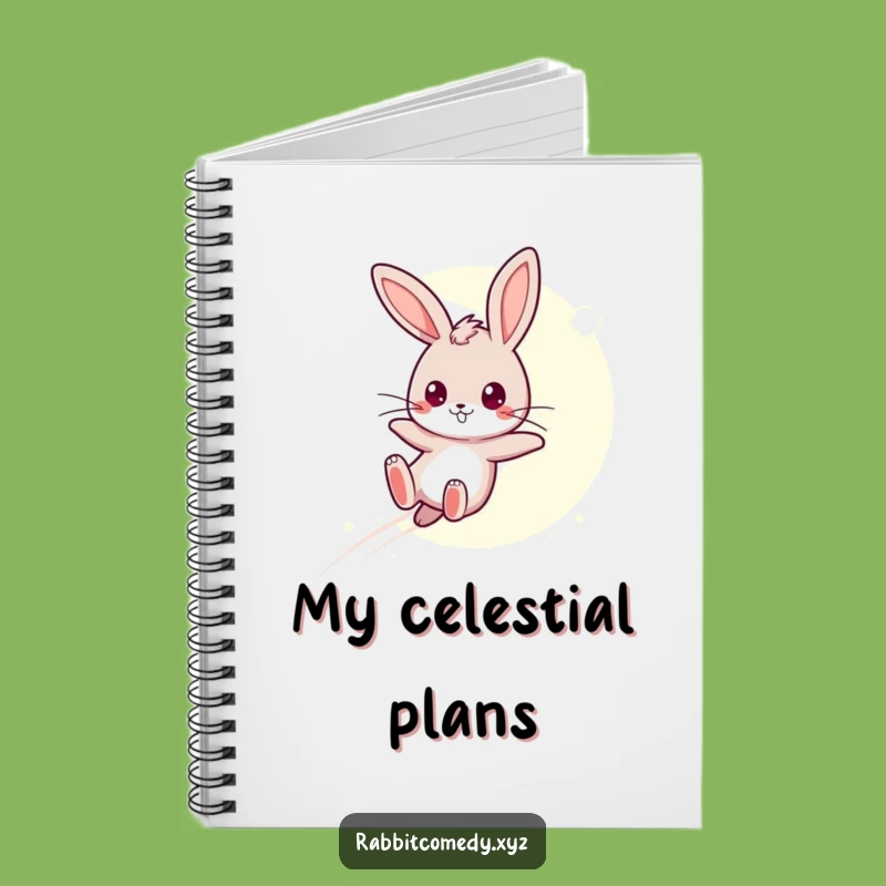 Funny Moonbeam Leap Rabbit Notebook: Humorous Journal for Dreams - Perfect Gift!