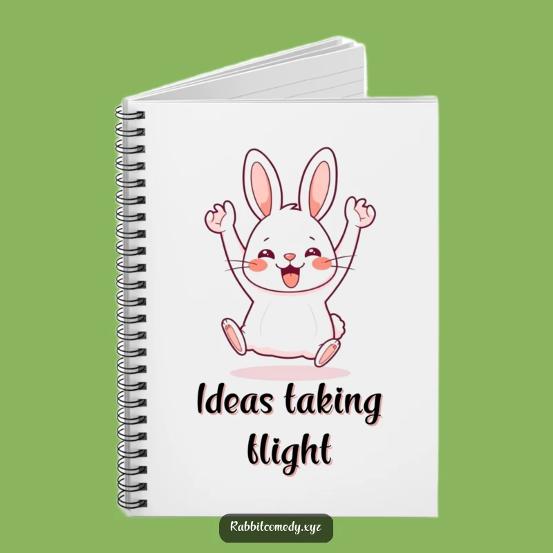 Funny Notebook: Kawaii Rabbit Hop, Jot Down Happy Ideas, Ideal Gift