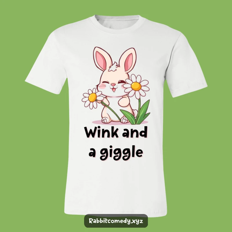 Funny Mischievous Rabbit T-Shirt, Hilarious Tee for Those with a Wink
