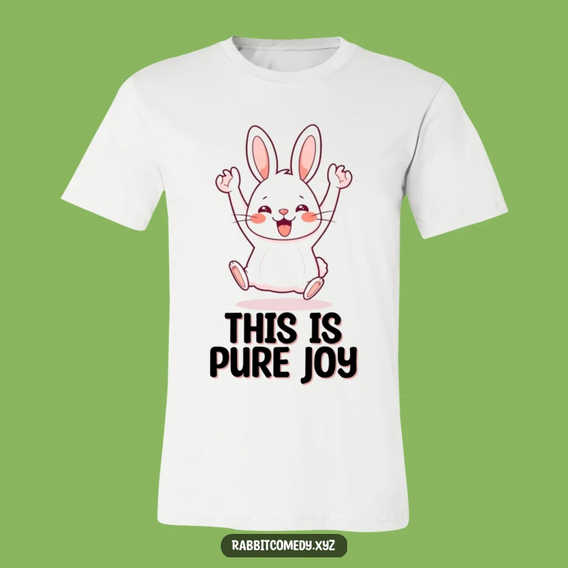 Funny T-Shirt: Kawaii Rabbit's Silly Hop, Unleash Your Fun, Hilarious Gift