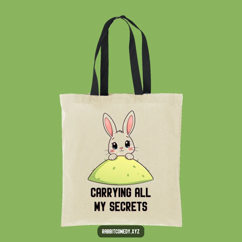 Funny Rabbit Anticipation Tote Bag: Stylish & Humorous Gift for Everyday Errands